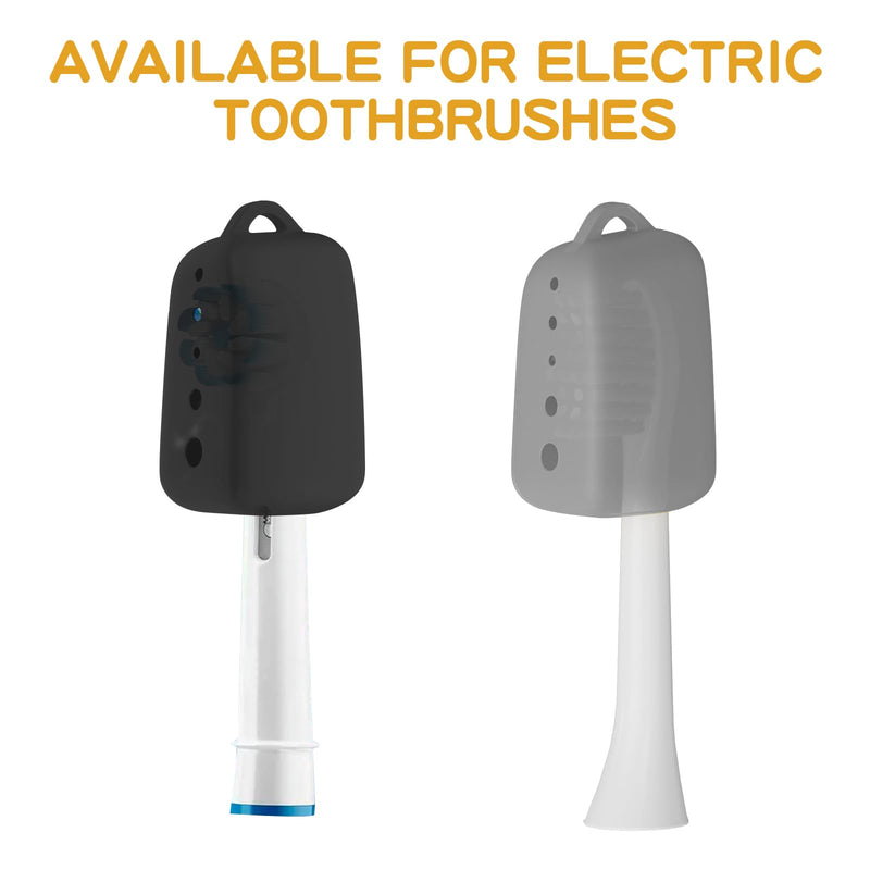 8 Packs Toothbrush Covers, Silicone Toothbrush Covers Caps for Electric Toothbrush Replacement Head & Manual Toothbrush, Toothbrush Travel Essentials - BeesActive Australia