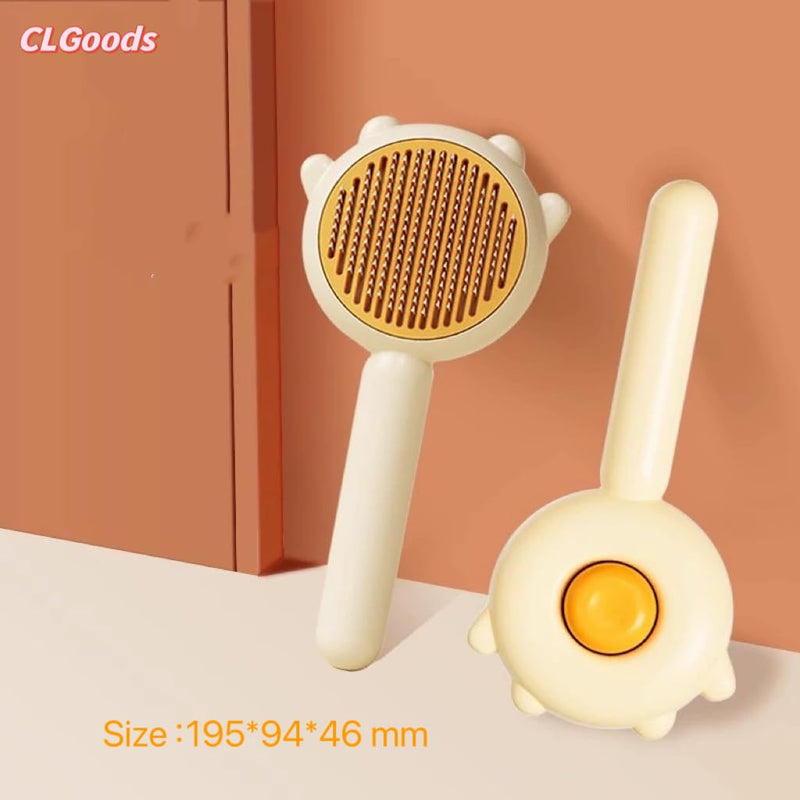 Pet Grooming Comb with One-Button De-Shedding, Pet Dematting Comb，Dog-Cat Comb, Pet Hair Cleaner Comb - BeesActive Australia
