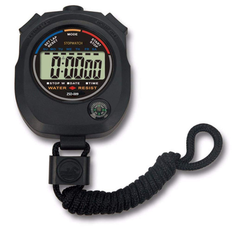 12 Pack Multi-Function Electronic Digital Sport Stopwatch Timer, Large Display with Date Time and Alarm Function,Suitable for Sports Coaches Fitness Coaches and Referees 12pack