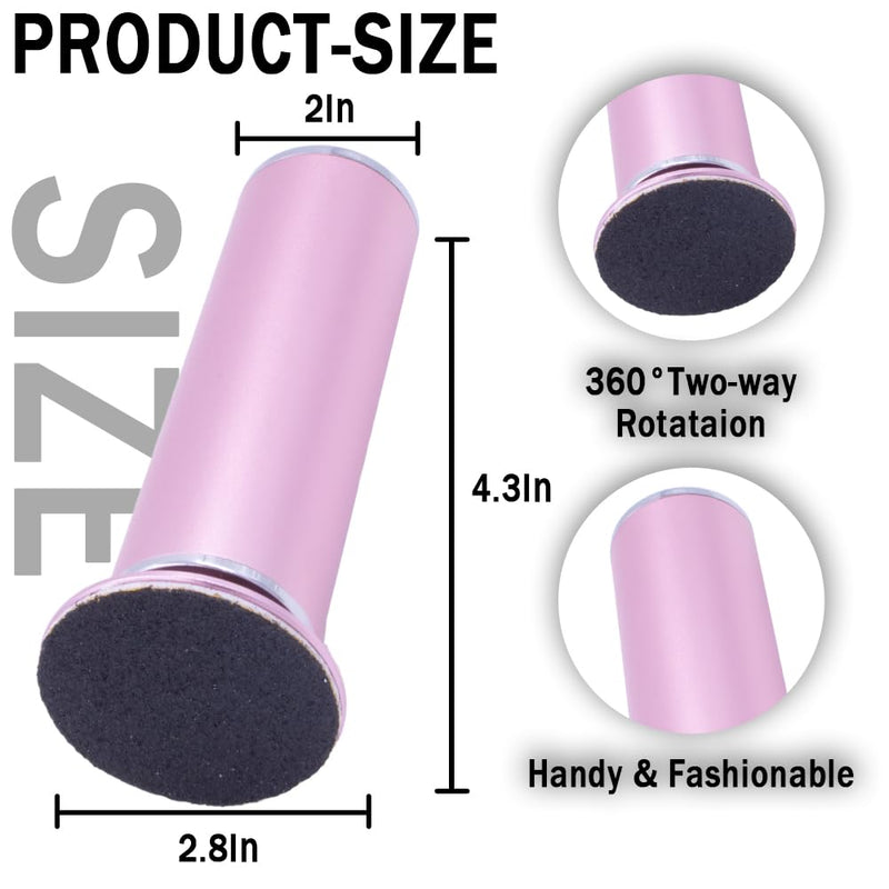 Dr.Pedi Electric Callus Remover for Feet Speed Adjustable Electric Foot File with 60pcs Replacement Sandpaper Discs Pro Pedicure Foot Filer Dead Dry Hard Skin Calluses Foot Grinder Pink - BeesActive Australia