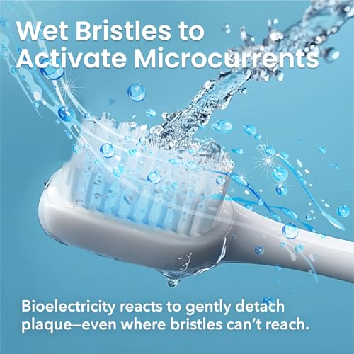 Extra Soft Toothbrush for Sensitive Gums, Plaque Remover Oral Care Bioelectric Brush