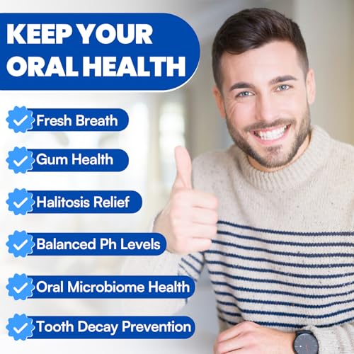 Oral Probiotics, 11 Billion CFU Oral Probiotics for Bad Breath, 60 Lozenges 60 Count (Pack of 1)