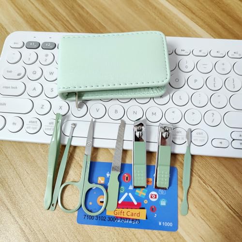 Manicure Set Nail Clippers Pedicure Kit 7 Pcs Travel Nail Kit