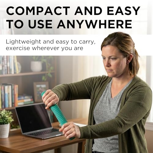 THERABAND FlexBar Resistance Bar, Tennis Elbow, Physical Therapy, M, Green