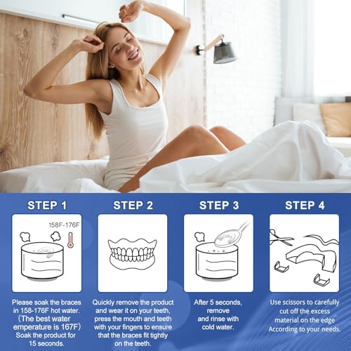 Anti Grinding Guard for Clenching Teeth at Night, Teeth Grinding Mouthguards for Sleeping, Mouth Guard for Grinding Teeth at Night, Night Guards for Teeth Grinding for Adults