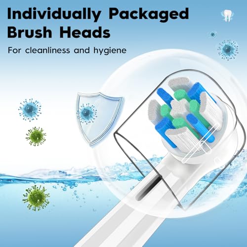 Replacement Heads Compatible with Oral B iO 3 4 5 6 7 8 9 10 Series Electric Toothbrush,Toothbrush Heads Compatible with Braun Oral B iO Replacement Heads with Medium Bristles,White