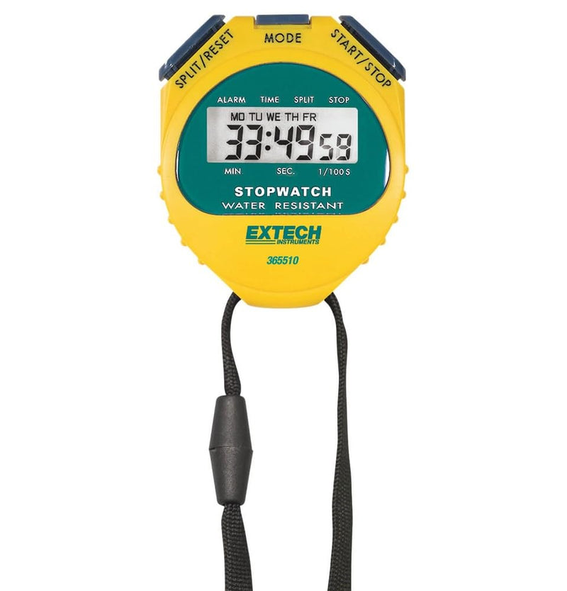 Extech 365510 Stopwatch/Clock, Yellow - BeesActive Australia