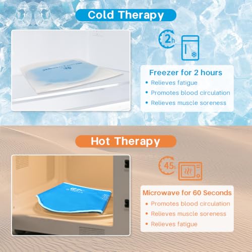 Reusable Hot/Cold Neck Ice Pack Wrap for Neck/Shoulder Pain Relief