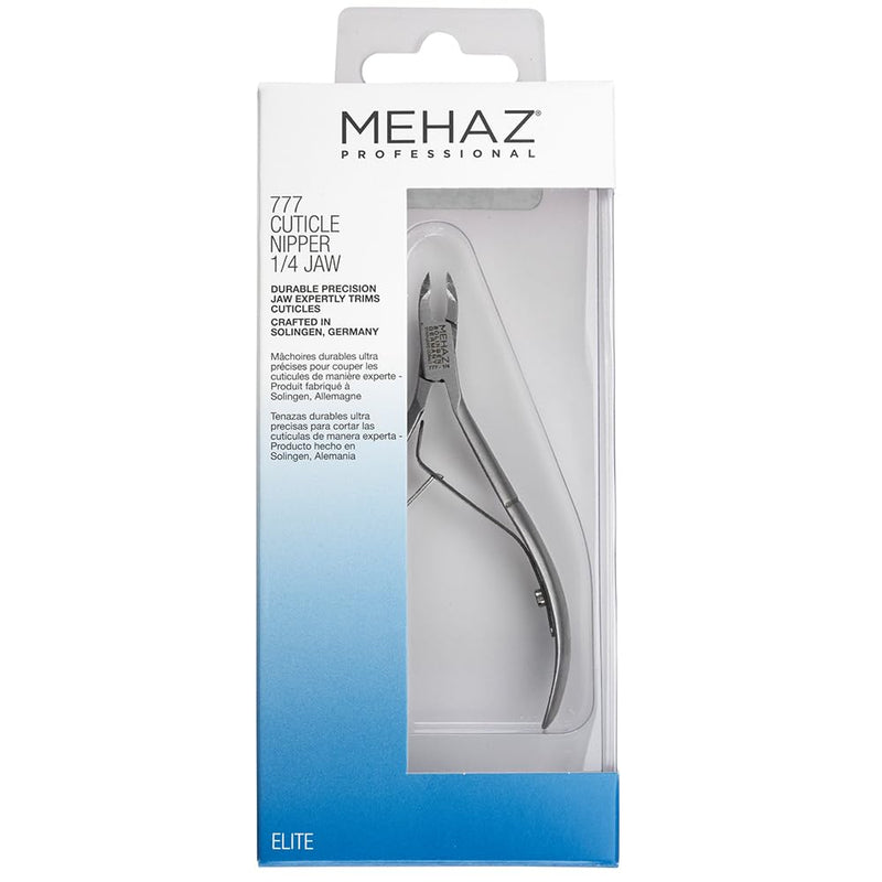 Mehaz Stainless Steel Cobalt Cuticle Trimmer, Nail Cuticle Nipper 1/4 Jaw, Cuticles Remover Clippers for Manicure & Pedicure Nail Tools 1 Count (Pack of 1)
