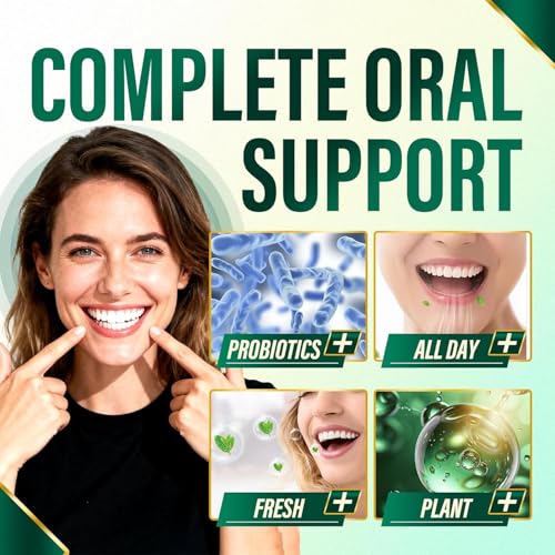 Breath Freshener Capsules, Oral Probiotics for Bad Breath, 7 in 1 Powerful Solution with Chlorophyllin, Mint Extract, Magnesium Citrate, Eliminate From The Inside Out(1)