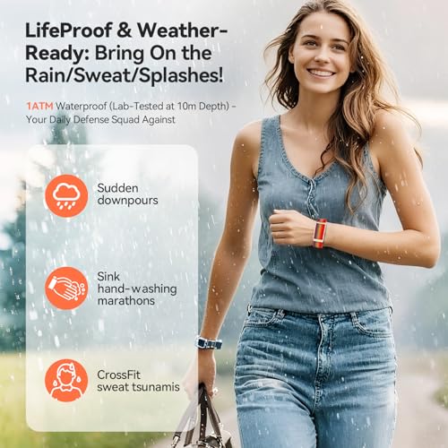 EnergyPort Fitness Tracker & Smart Watch with 60-Day Battery & 2 Bands