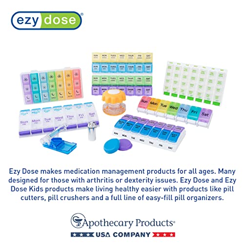 Ezy Dose Kids Lice Comb, Head Lice & Nit Removal, Safe for All Hair, Blue Long Pin Teeth