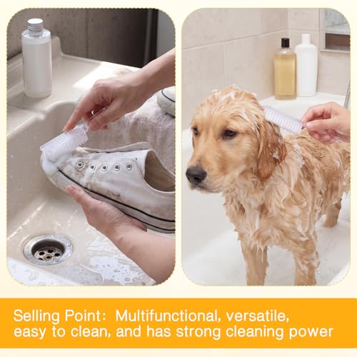 Patelai 12 Pcs Barber Clipper Brush Blade Trimmer Cleaning Brush for Fades Nail Neck Duster Manicure Salon(White) White