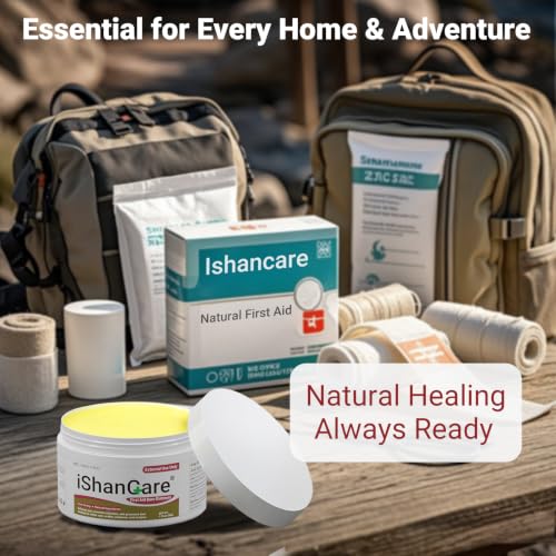 First Aid Burn Ointment with Camellia Oil, Fast-Acting Natural Relief for Burns, Sunburns, Cuts & Scrapes, Ensitive Skin Safe, 1.76oz 1.76 Ounce(50g)