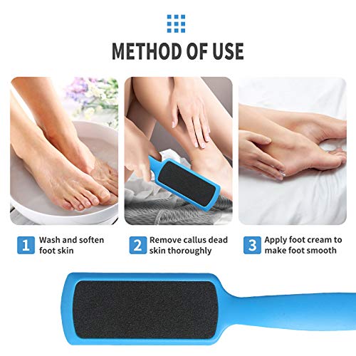 Fu Store Pedicure Foot Files Callus Remover with Double Sided Feet Rasp 1 Count (Pack of 3)