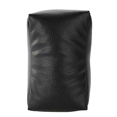 KIMISS Dual Use Nail Art Table Hand & Foot Pillow - Soft PU Arm Rest for Salon Manicure and Pedicure - Comfortable Support in White (Black) Black