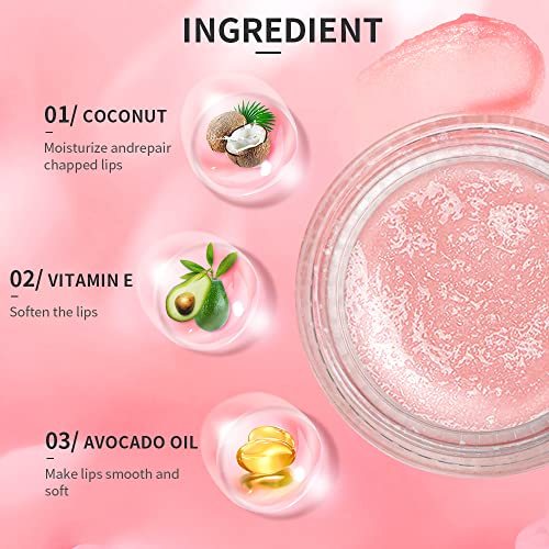 Lip Scrub, Lip Scrubs Exfoliator Moisturizer Dr.YIMAN Sugar Lip Scrub, Lip Exfoliator Scrub for Dry and Chapped Lips,Anti-Aging and Temping, Lip Mask, Lip Care Products, Lip Scrubber, Lip Moisturizer Strawberry