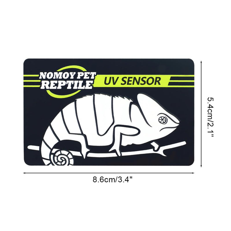 DONGKER UV Test Card, 2/4PCS Reptile Quick Test UVB Sensor, Easy to Carry, Reusable 500 Times for Reptile UV Testing 4PCS - BeesActive Australia