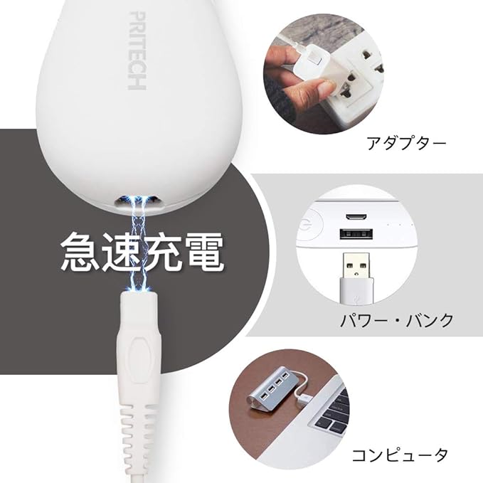 PRITECH Electric Exfoliating Remover, 2 Speeds, 3 Types of Rollers, USB Rechargeable, LED Light, Powerful Power, Exfoliating File, Hard Skin Remover, Exfoliating Heels - BeesActive Australia
