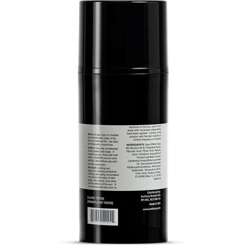 Anthony Ingrown Hair Treatment for Men Gel Solution to Calm Down Razor Burn – Scar and Redness Eliminator, Bump Removal – 3 Fl. Oz 3 Fl Oz (Pack of 1) - BeesActive Australia