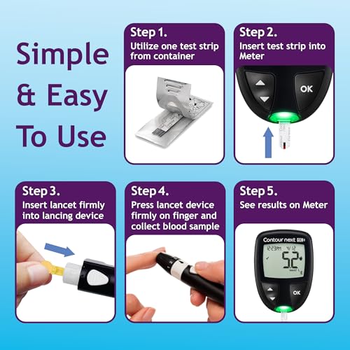 Ascensia Contour Next Blood Glucose Diabetes Test Strips, 70 Count 70 Count (Pack of 1)