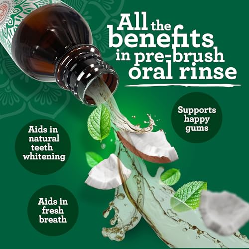 GuruNanda Whitening & Fresh Breath Bundle – Hydroxyapatite Toothpaste & Peppermint Whitening Pulling Oil for a Brighter Smile & Happier Gums