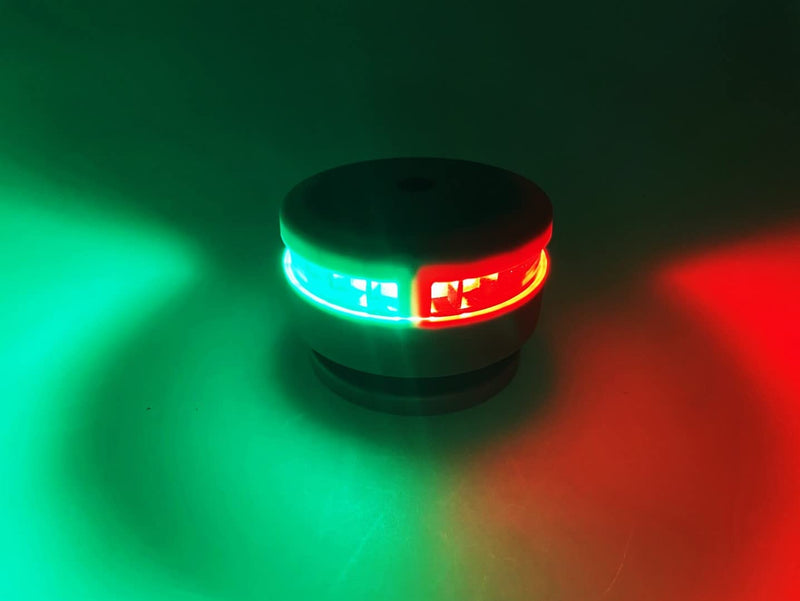 Pactrade Marine Grey Housing Button Navigation Light Various Modes Magnetic Base Surface Mount Black Straps LED AAA Battery Operated IP:67 CE RoHS Certified (Red & Green) Red & Green - BeesActive Australia