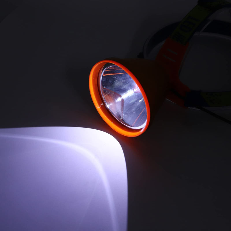 Mining Helmet Lamp Rechargeable Headlamp Industrial Safety Headlamp Waterproof Mining Headlamp for Miner, Construction Worker