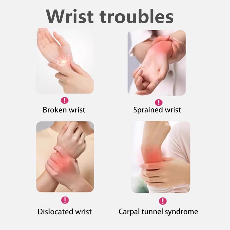 Wrist Brace Carpal Tunnel Right Left Hand for Men & Women, Night Sleep Support Splint Dual Aluminum Plate Wrist Support Lightweight Stabilizer for Carpal Tunnel, Gym, Office & Wrist Pain Relief (Right Hand-Black-S/M, Medium) Right Hand-Black-S/M