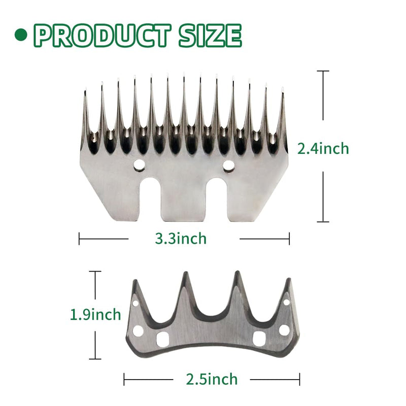 Sheep Shears Blades Straight 13-Tooth Wool Shearing Comb and Cutter - BeesActive Australia