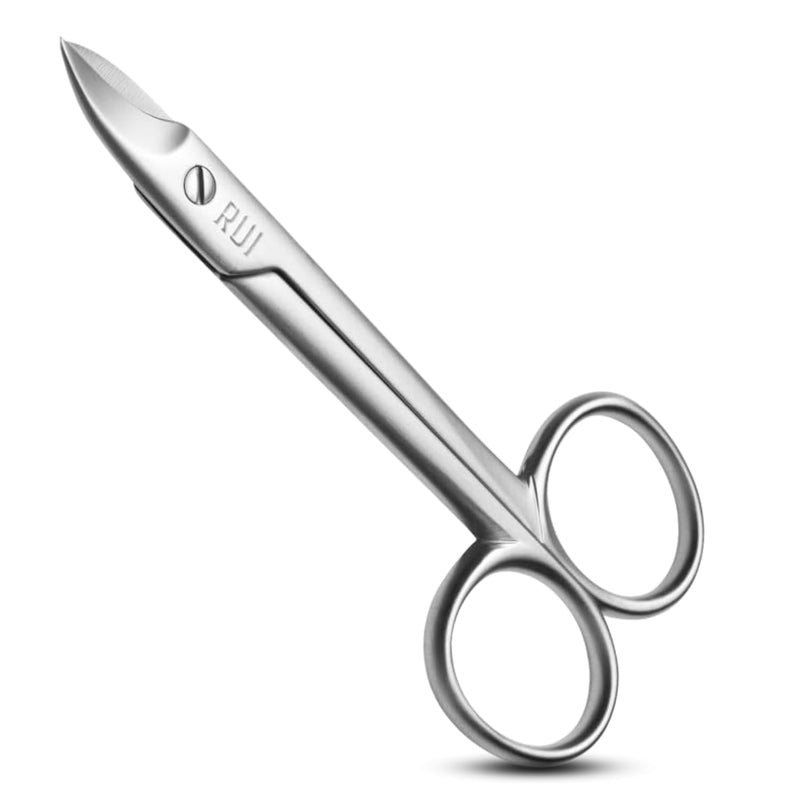 Rui Smiths Pro Precision Toenail Scissors | Stainless Steel Pedicure Trimmer Cutter with Micro-Serrated, Anti-Skid Cutting Edges and Long Handles For Hard Nails | Made in Solingen, Germany - BeesActive Australia