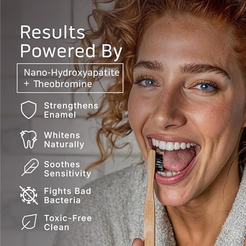 Primal Life Organic Real White Dental Boost – Natural, Organic Teeth Whitener – Peroxide Free – Nano-Hydroxyapatite Paste (Cinnamon)