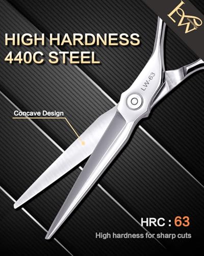 Professional Hair Scissors 6" Sharp Blades, Hair Cutting Shears Hair Cutting Scissors 6 inch