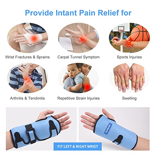 Comfpack Wrist Ice Pack wrap for Carpal Tunnel Relief & Wrist Ice Pack Wrap for Carpal Tunnel, Hand Ice Pack for Arthritis