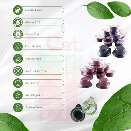 Tooth Polish with Xylitol - 14 Mint-Flavor Prophy Cups, Single-Use Portions (Coarse)