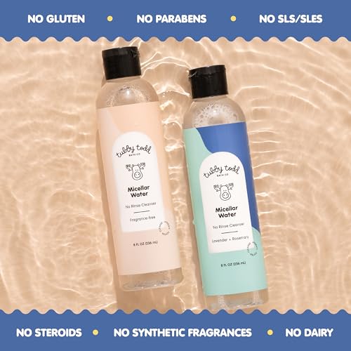 TUBBY TODD Micellar Water with Reusable Wipes Lavender + Rosemary