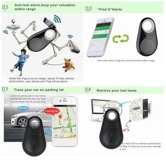 Portable Mini Bluetooth GPS Tracker for Pet Collar and Tracker for Kids Dogs Cats Wallet Keys Luggage - BeesActive Australia