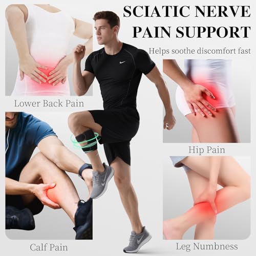 Oyakin Sciatica Pain Relief Devices, Sciatic Nerve Knee Brace, Sciatic Ease Calf Brace for Pain Relief