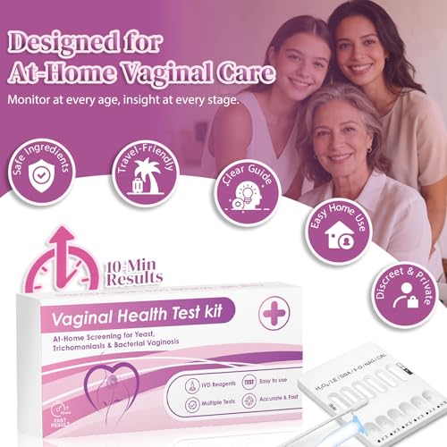 At-Home Vaginal Health Test Kit (2 Pack), Private Health Balance Screening for Women, Quick 10-Minute Results, Easy Self-Testing Biomarker Detection 2 Pack