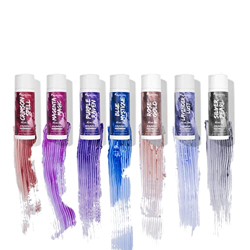 #mydentity MyRefresh Color Depositing Conditioner, 6 oz | Temporary Hair Dye | Color Lasts up to 25 washes Purple Raven