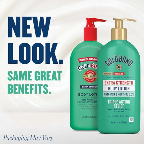 Gold Bond Medicated Extra Strength Body Lotion, 14 oz. Gold Bond Lotion 14 Ounce (Pack of 1)