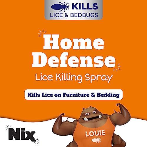 Nix Lice & Bedbug Killing Spray for Home, Bedding & Furniture and Ezy Dose Kids Lice and Eggs Comb Pack of 2 (Short/Long)