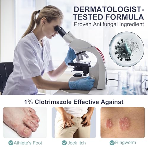 Antifungal Cream for Athlete’s Foot, Jock Itch - 1% Clotrimazole