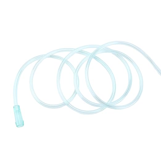 SharJIAJU Nasal Oxygen Tube, Thoughtful Design High Flow Soft Texture Disposable Silicone Nose Canula Hospital Oxygen Reducer Oxygen Generator (Green 2m Nasal Acid Base) - BeesActive Australia