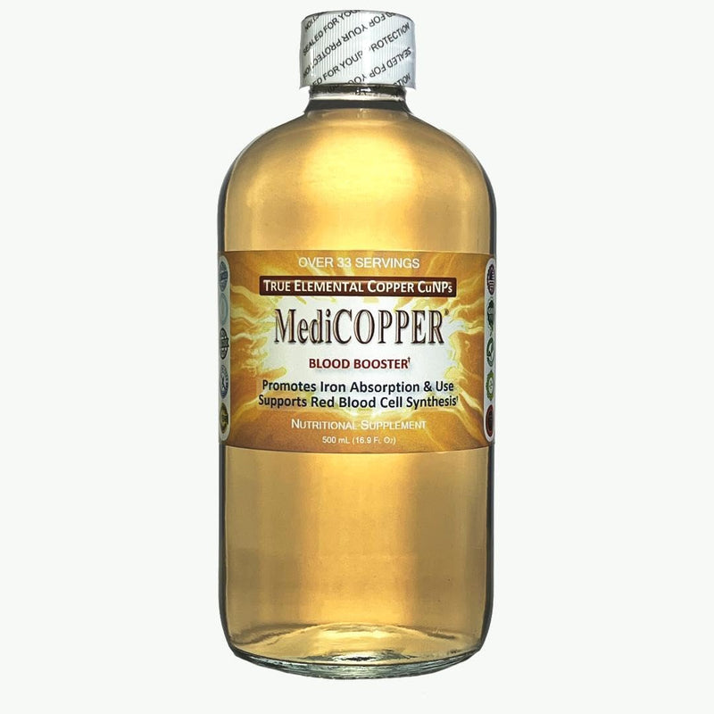 True Colloidal Copper - 500 mL in a BPA Free Plastic Bottle Unflavored 16.91 Fl Oz (Pack of 1)