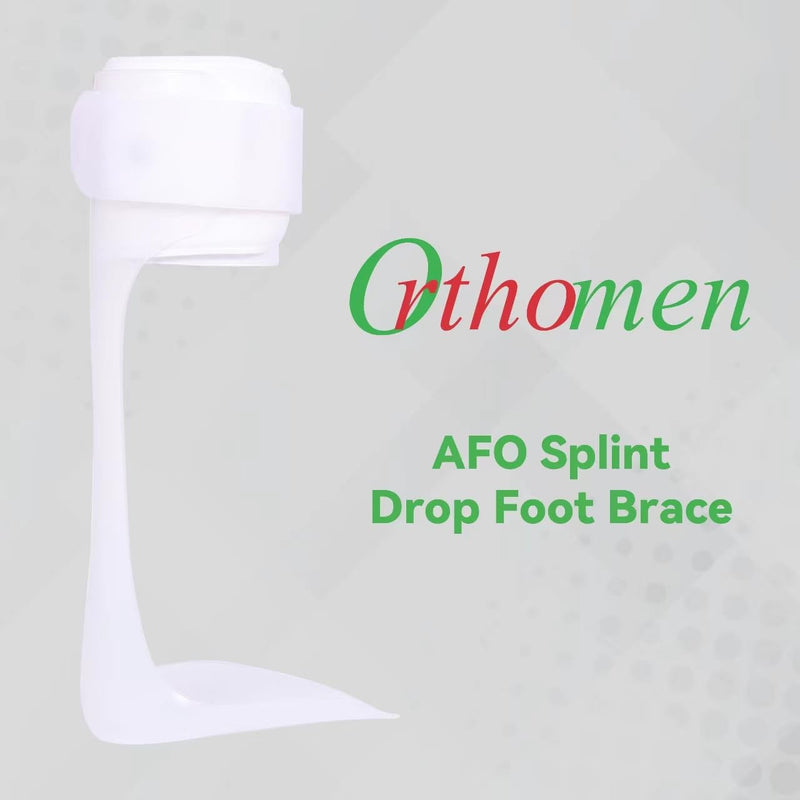 Orthomen Drop Foot Brace - AFO Splint - Ankle Foot Orthosis Support (M/Right) M-Right - BeesActive Australia