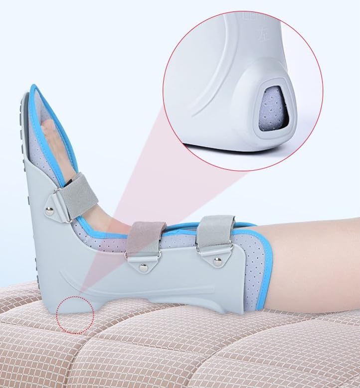 Ankle Foot Orthosis Brace, Walking Boot, Adjustable Support with Straps, Protective Medical Recovery Boot (L, Right) L