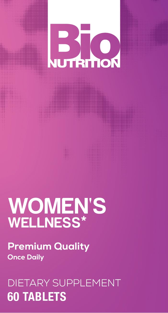 Bio Nutrition Women Wellness Tabs, 60 Count Unflavored 60 Count (Pack of 1)