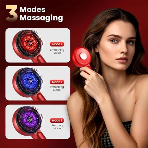 3 in 1 Scalp Massager Hair Growth Hair Oil Applicator, Electric Scalp Brush for Deep Cleansing, Stimulates Hair Regrowth for Men & Women, Waterproof Head Massager for Scalp Care and Relaxation at Home