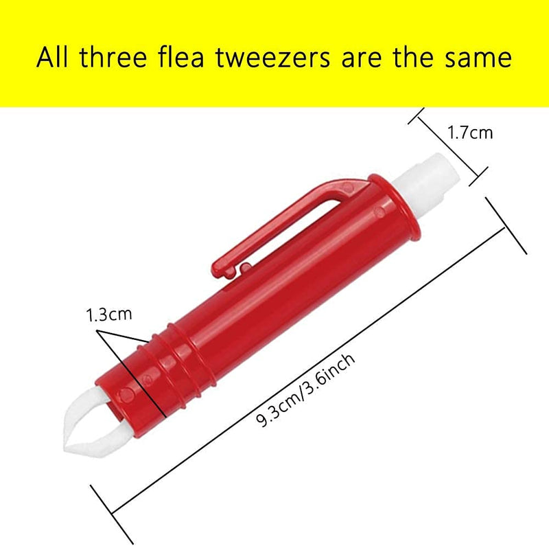 PKQTOP tick remover set for dogs and cats, tick tweezers set of 3, tick removal in seconds, safe tick tweezers for people and animals, 3 pieces - BeesActive Australia